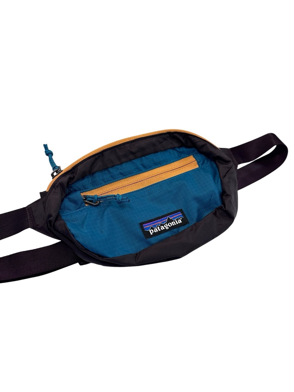 Patagonia Ultralight Black Hole Hip Pack Teal and Purple Plum Small Belt Bag